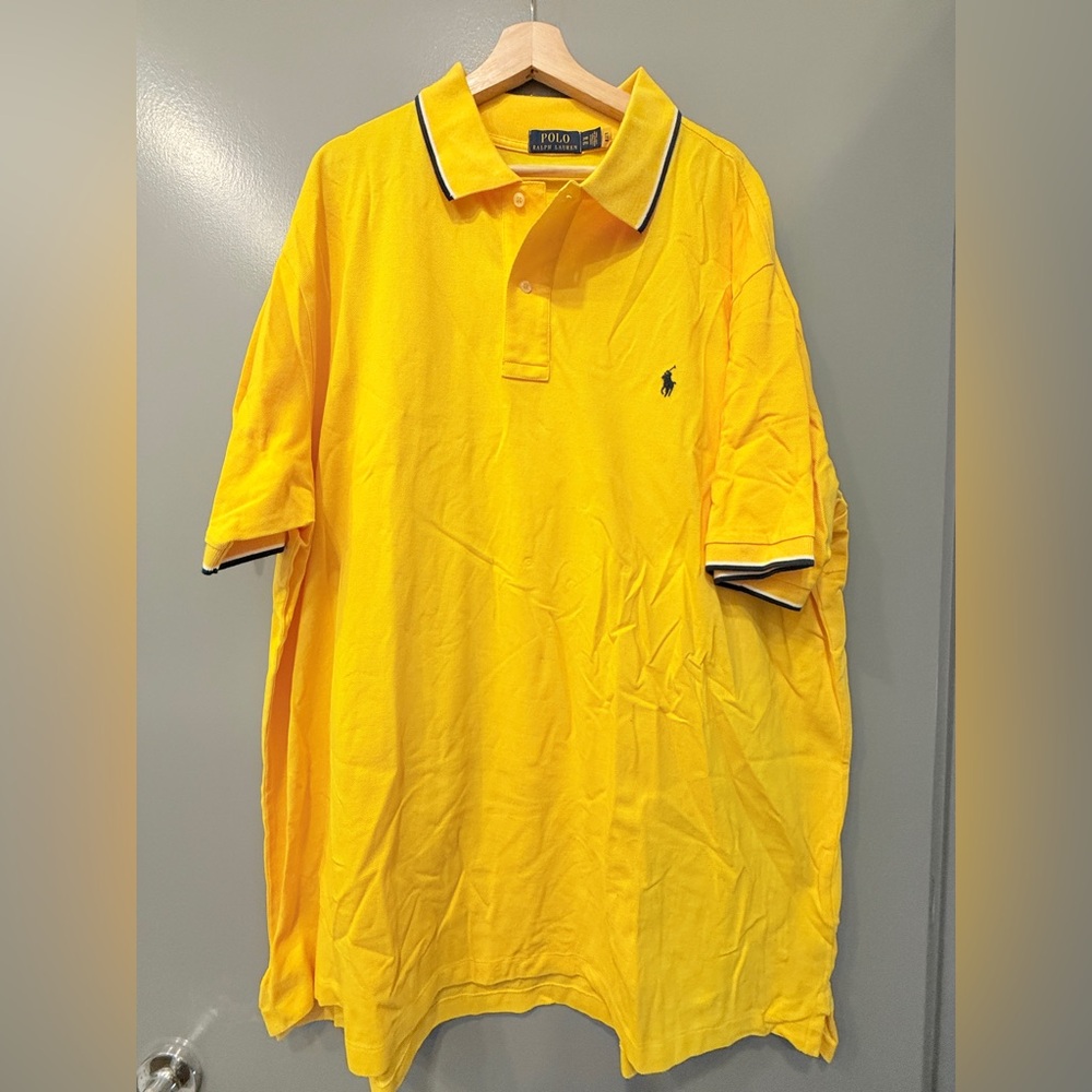 Polo by Ralph Lauren Men's Bright Yellow Polo Shirt